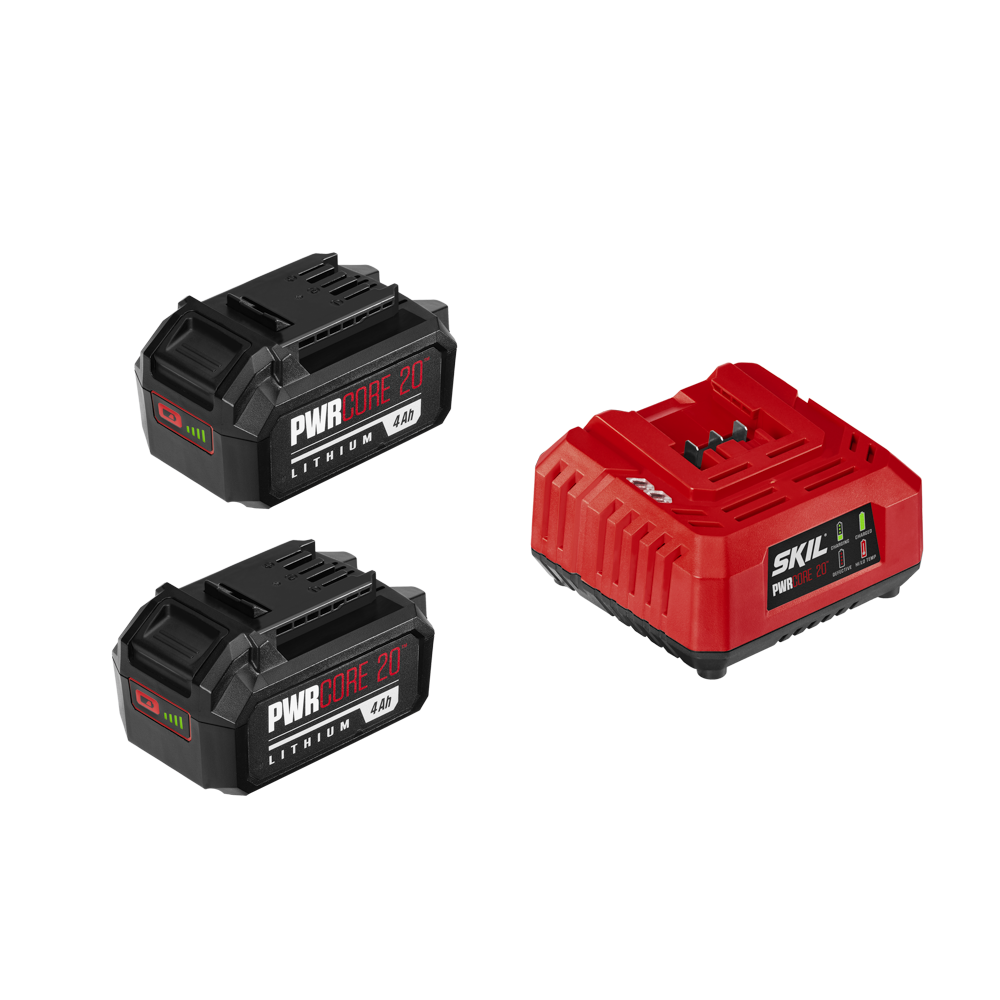 20V (2) 4.0Ah Batteries and 60W Charger Starter Kit