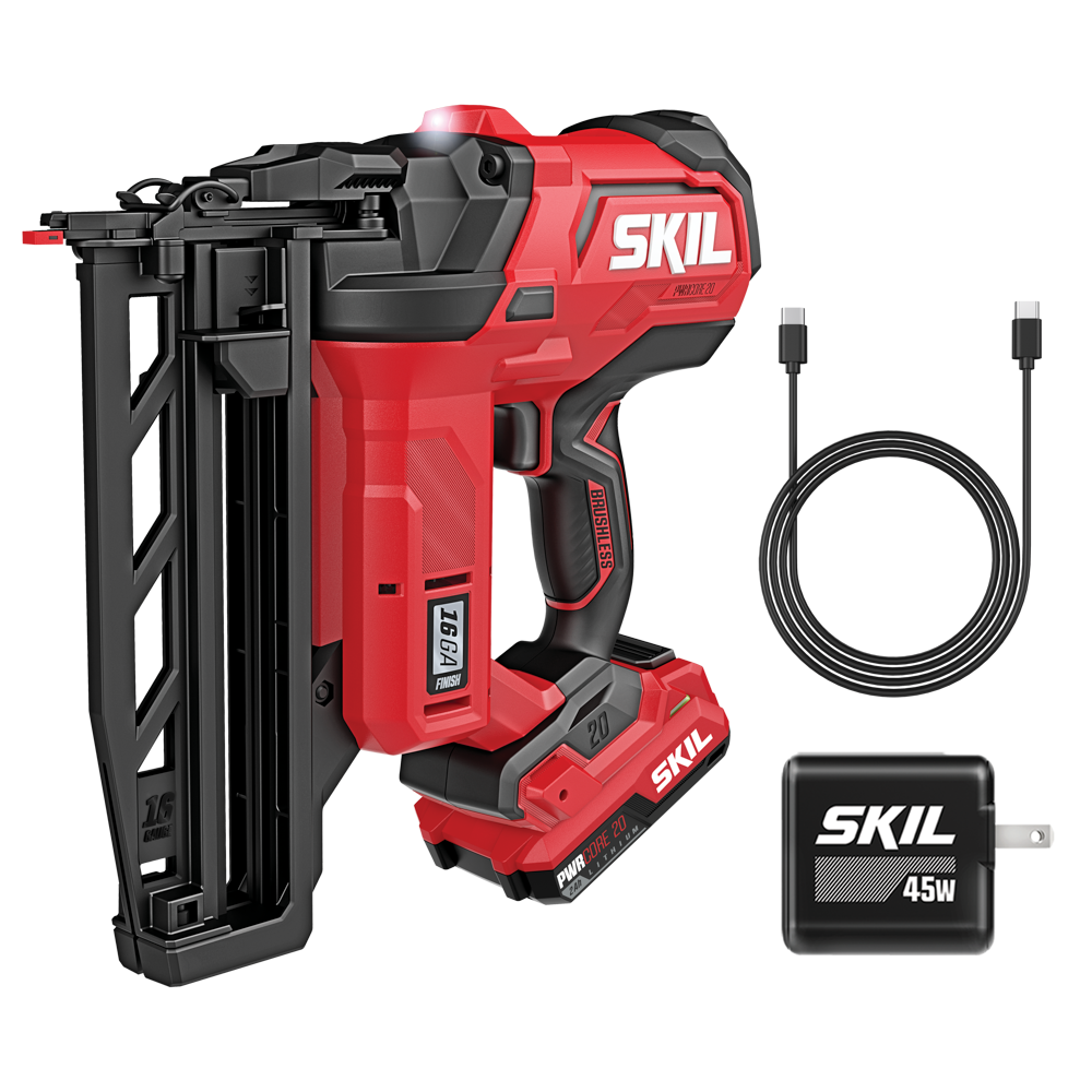 20V Brushless 16Ga Brad Nailer Kit