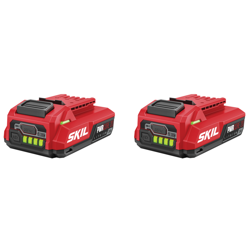 20V (2) 2.0Ah USB-C Batteries