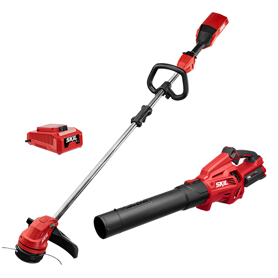 40V Brushless 14 IN. String Trimmer & Leaf Blower Combo Kit