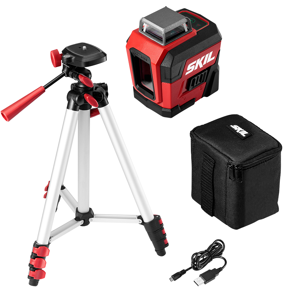 Self-Leveling 360 Degree Green Cross Line Laser with Tripod