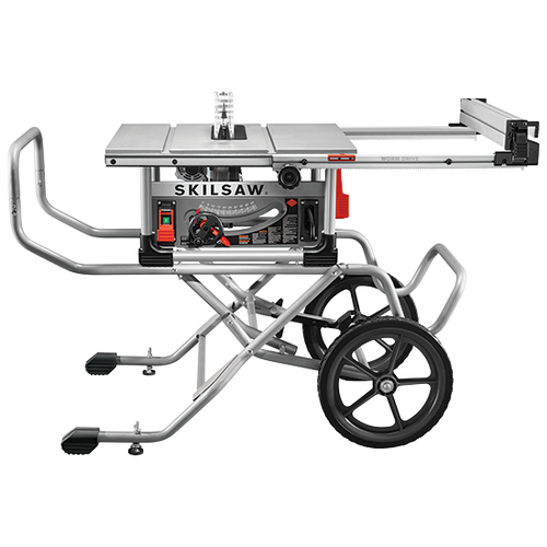 10 IN. Heavy Duty Worm Drive Table Saw With Stand