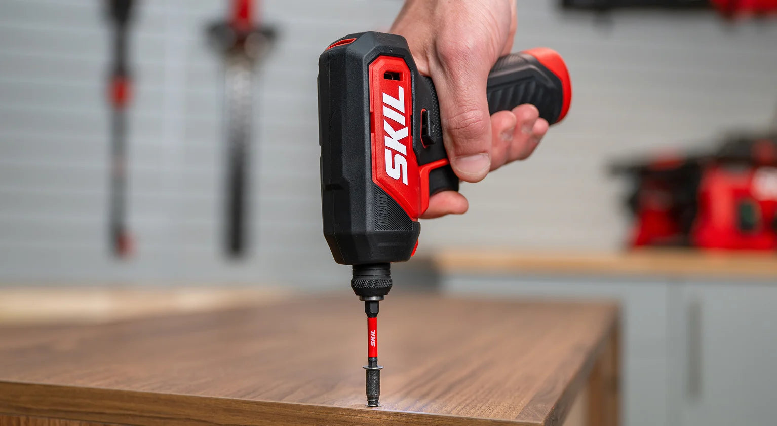 SKIL cordless driver in use